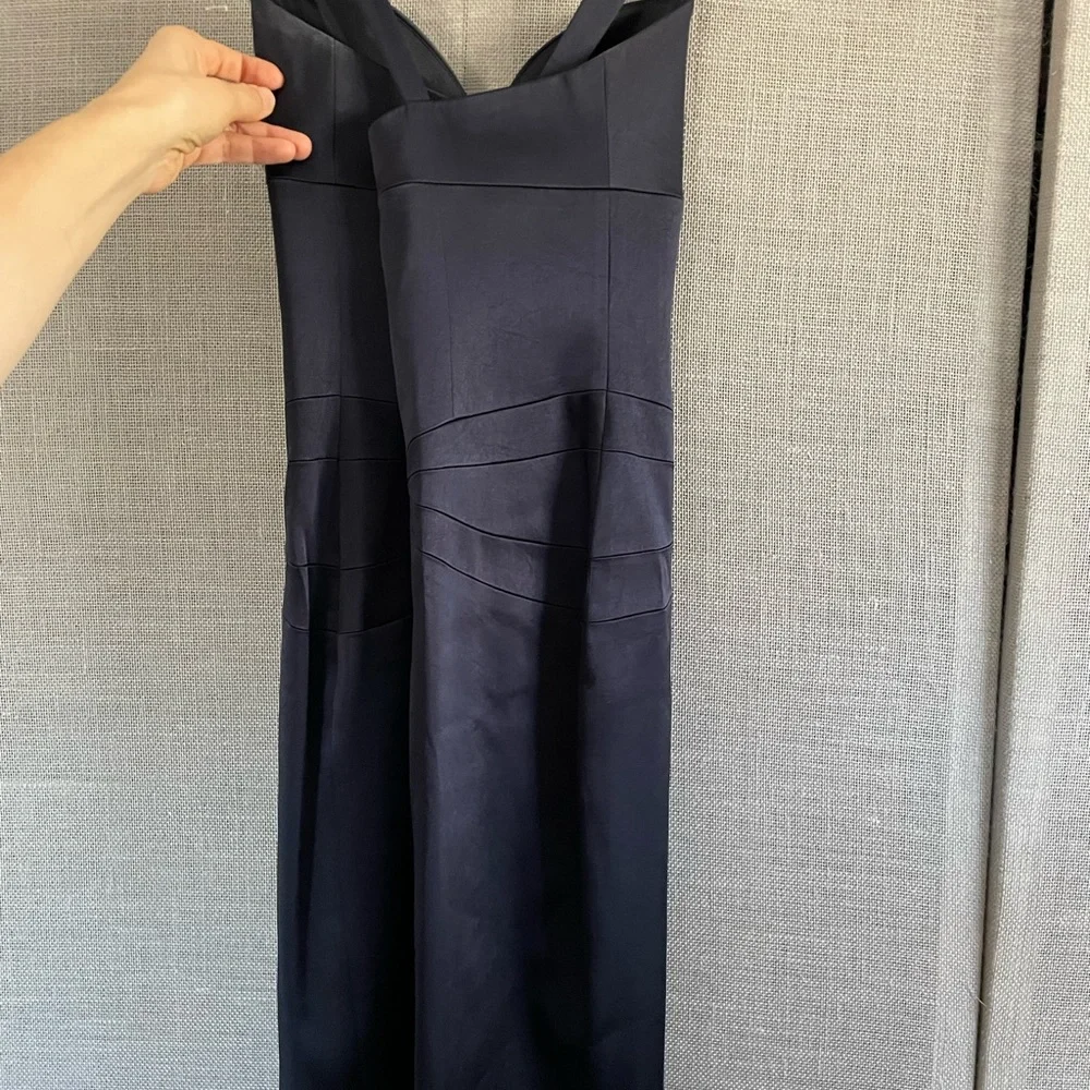 Form fitting cocktail dress - size 6 - navy - Picture 4 of 9